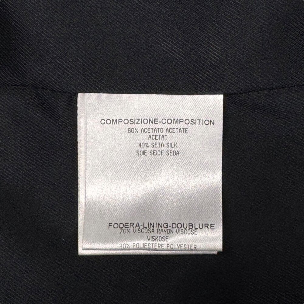 Gucci Black Mini Skirt SZ 6 Black Silk Blend Zipper Contemporary Designer - Picture 7 of 11